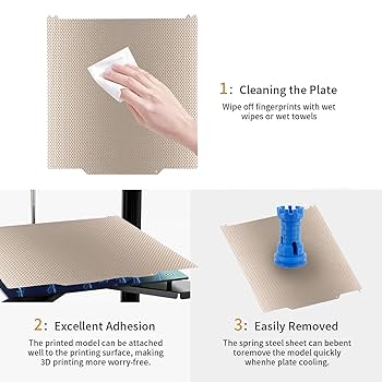 Amazon.com: 256x256mm Double Sided PEI Build Plate