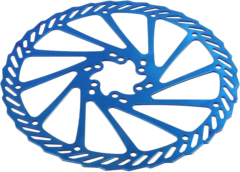 Freio a disco hidráulico para mountain bikes, design ventilado de aço inoxidável, encaixe de 6 parafusos, disponível em tamanhos de 160 mm, 180 mm, 203 mm (203 mm)