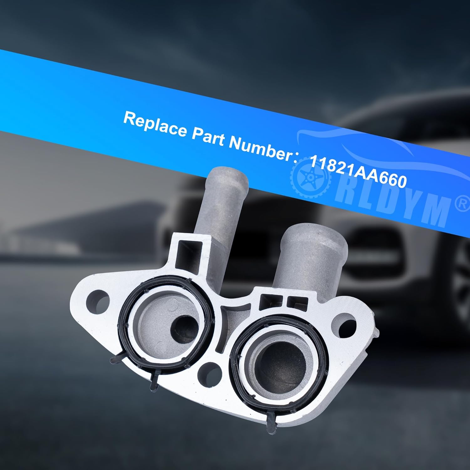 Rldym Engine Zinc Alloy PCV Valve Hose Connector 11821AA660 for Subaru Forester Impreza Legacy Outback BRZ Crosstrek WRX XV, Replace# 11821-AA660