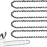 FUNKYWOO 4-Pack 20" Chainsaw Chains .325" Pitch .050" Gauge 80DL - Fits Husqvarna 450/455 Rancher, Craftsman, Jonsered & More