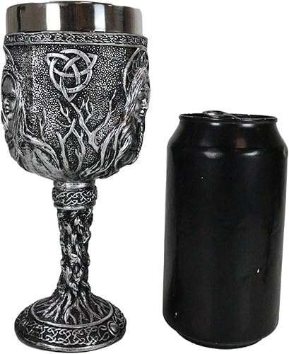 Miniatura 8 de Triple Diosa Maiden Madre Crone Pagan Brujería Vino Bebida Copa Cáliz Figura