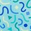 Confetti Blue