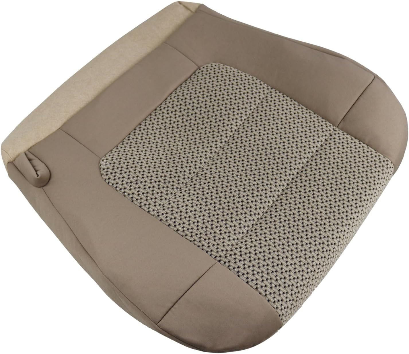 Tan Driver Side Bottom Replacement Cloth Seat Cover Compatible with Ford F150 XL XLT Super-Crew Cab 5.4L 4.6L 2001 2002 2003 Front Driver Side Seat Bottom Cushion and Cover kit