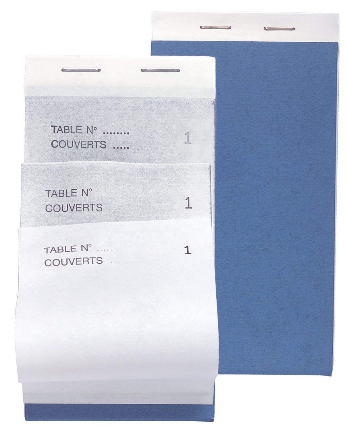 Exacompta - Réf. 96201E - Carton de 50 blocs Maître d'Hôtel - Carnet de commande pour restaurants - 50 feuillets blancs autocopiants en 2 exemplaires numérotés - Format vertical 8 x 15 cm