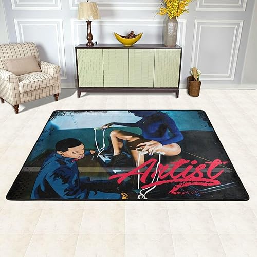 A Boogie Rapper Wit Da - Alfombra con capucha para cantante, alfombra lavable antideslizante para sala de estar, dormitorio, comedor y oficina, 36 x