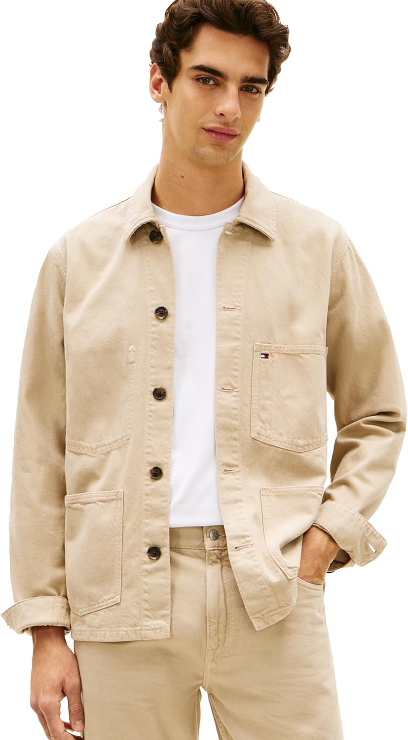 Tommy Hilfiger Men's Lightweight Cotton Chore Jacket