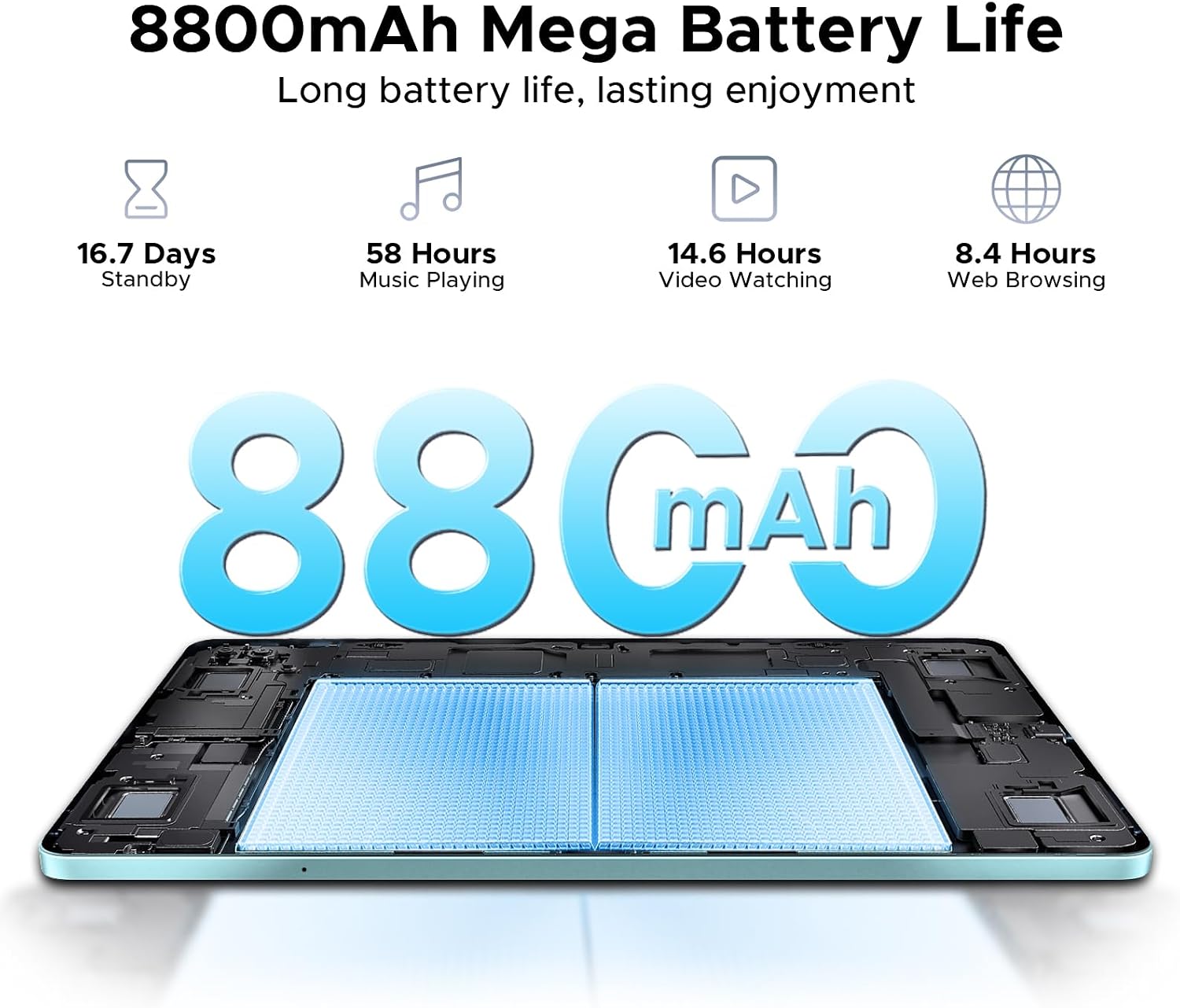 DOOGEE Tab E3+ 13MP zadní a 5MP přední fotoaparát