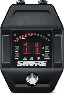 Shure GLXD6+ Pro Digital Wireless Guitar Pedal Receiver, Dual Band (operates in 2.4GHz and 5.8Hz), 100 ft Range - for use with GLX-D+ Dual Band Wireless Systems (Transmitter Sold Separately)