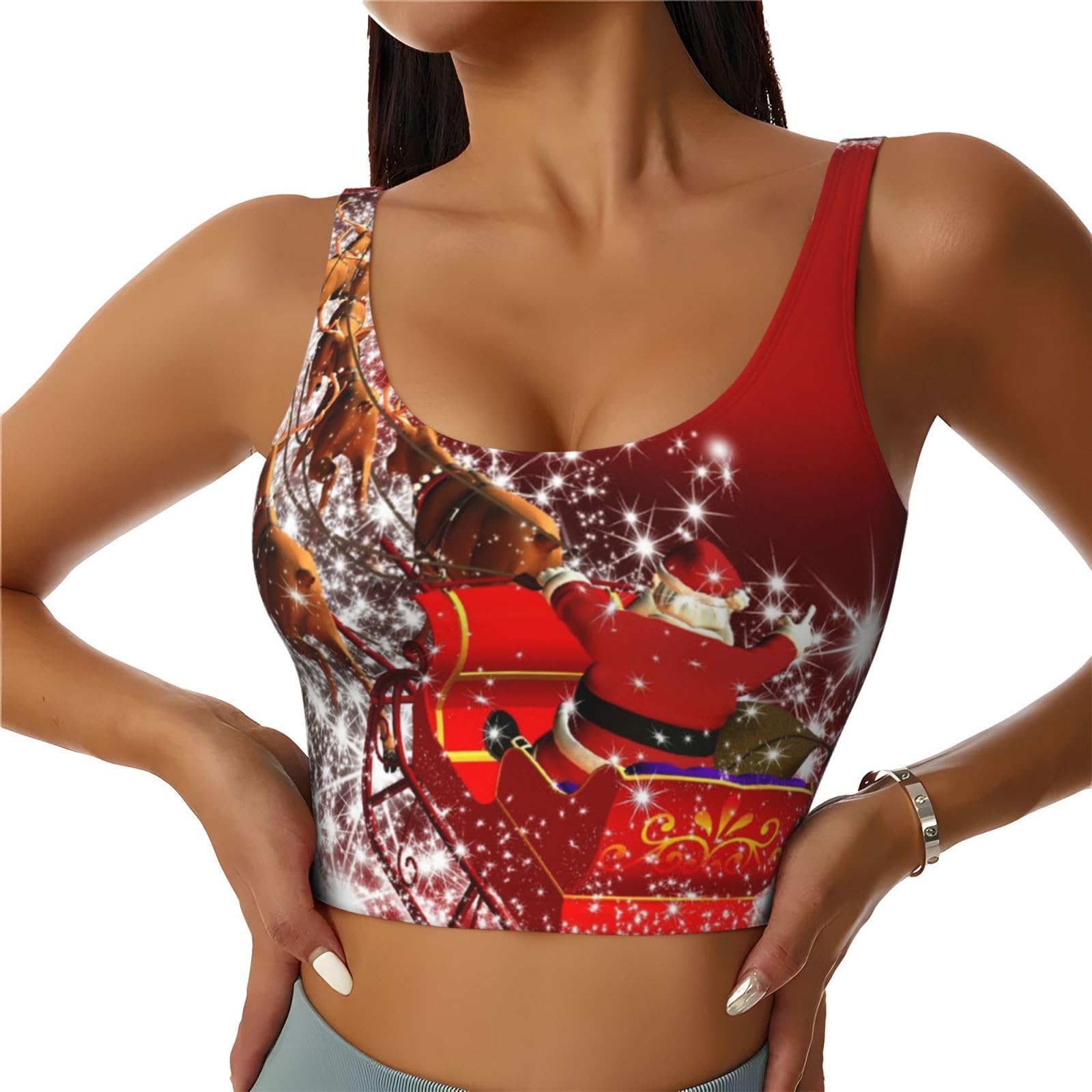 Christmas Magic Women's Sports Vest â“ Lightweight Workout Tank Top for Active Lifestyle - Breathable Gym Apparel, Running Gear, Quick-Dry Activewear, Yoga Tank