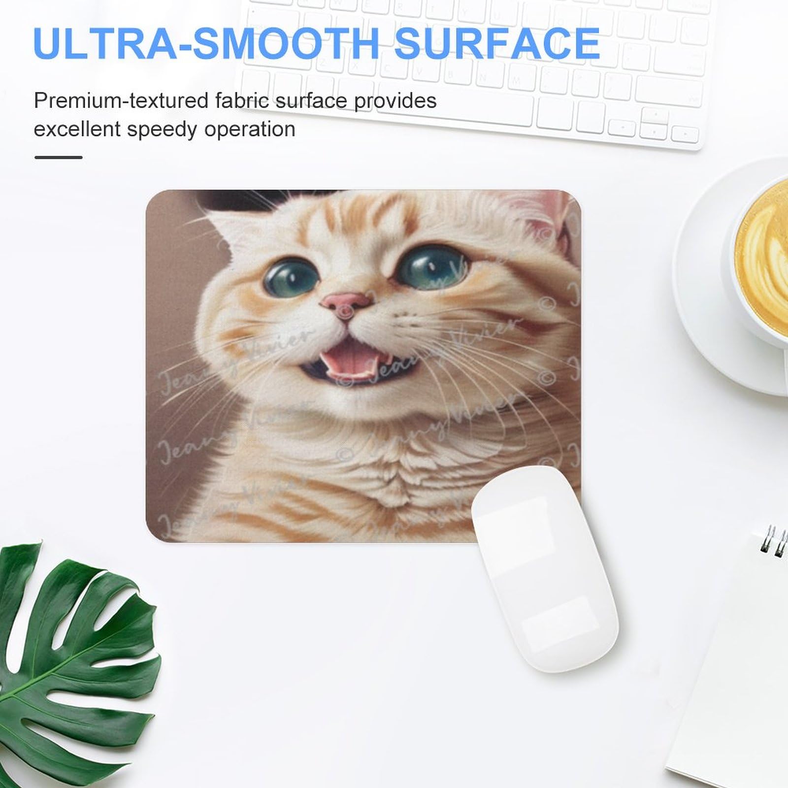BEBUSINGOTO Tappetino Per Mouse Impermeabile Quadrato Astratto Moderno Con Base In Gomma Antiscivolo Per Computer Desktop E Laptop 95 X 79 X 012 Pollici 89624605