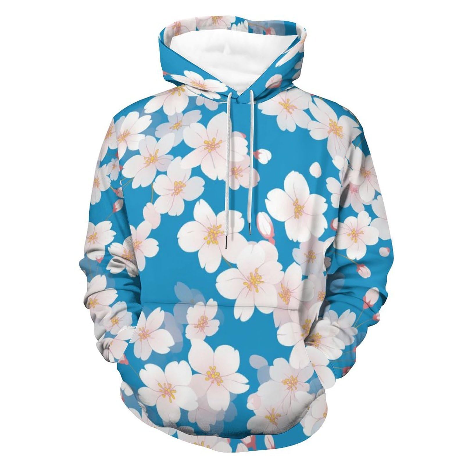 Hoodie fleur de cerisier blanche pour vos sorties décontractées - 8