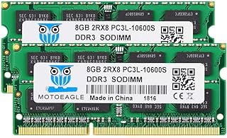 Motoeagle DDR3 DDR3L 1333MHz 16GB Kit (2X8GB) 2Rx8 PC3 PC3L 10600S 204-pin SODIMM 1.35V Laptop Memory RAM