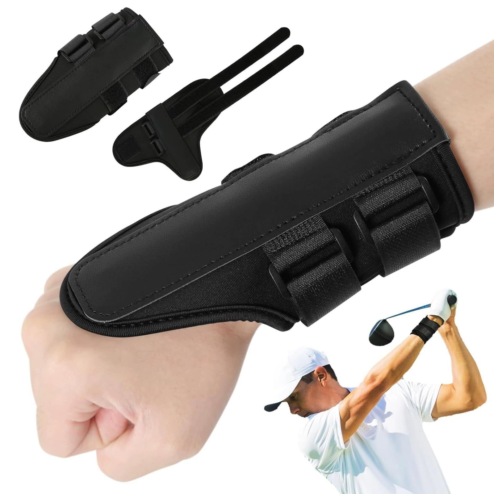 YNR Muñequera de Golf Entrenador de bisagra de muñeca de Golf Golf Training Wrist Muñequera Adecuado para Principiantes,Corregir La Postura y Proteger La Muñeca
