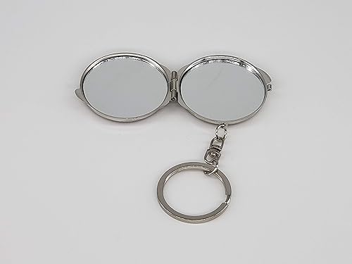 Miniatura 4 de BESTPARTYFAVORS 12X Quinceañera Zapatos de tacón alto plateado Espejo Compacto Llavero Recuerdos de Sweet 15 Princesa Fiesta Favor