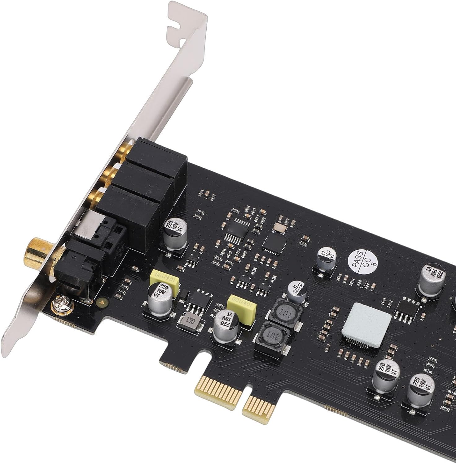 Zopsc PCIe Sound Card SSS1700, Fiber Optic Coaxial Digital HiFi Internal Sound Card PCI Express Adapter with Low Profile Bracket