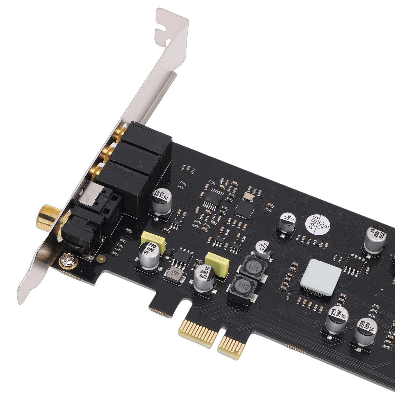 PCIe-HiFi-Soundkarte mit SSS1700, 7.1-Kanal-Soundkarte, Optische Koaxiale Audioschnittstelle, 120 DB + N-, Ideal für Plug-Play-Nutzung