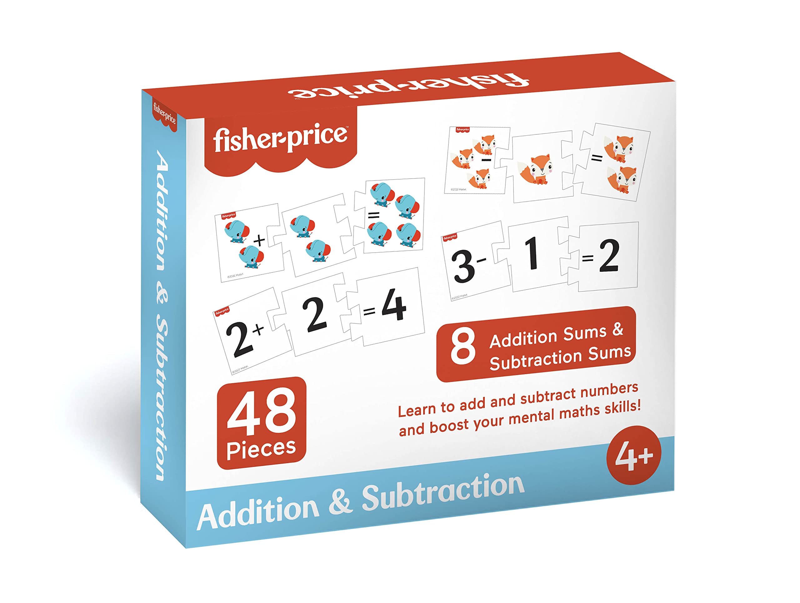 Fisher Price® Addition & Subtraction - 48 Pieces of Puzzles for Kids Age 4+ Years & Above - Learning and Development Puzzles - Fun & Learn with Colorful Puzzles (B0BHH4R589) Amazon Price History, Amazon Price Tracker