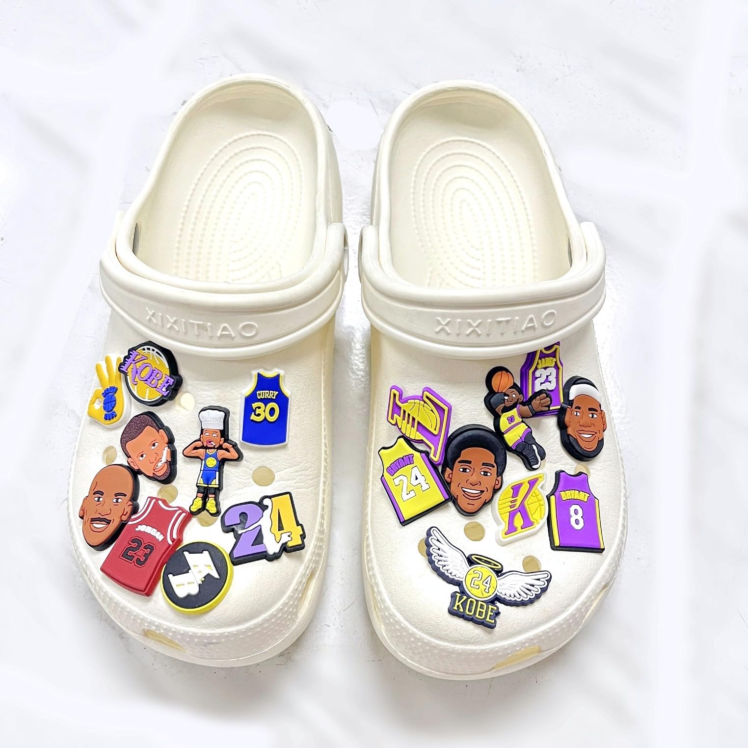 JZK 25 dijes para zapatos con temática de baloncesto para CROCS para hombre, widgets geniales para CROCs, decoración de zapatos para zuecos