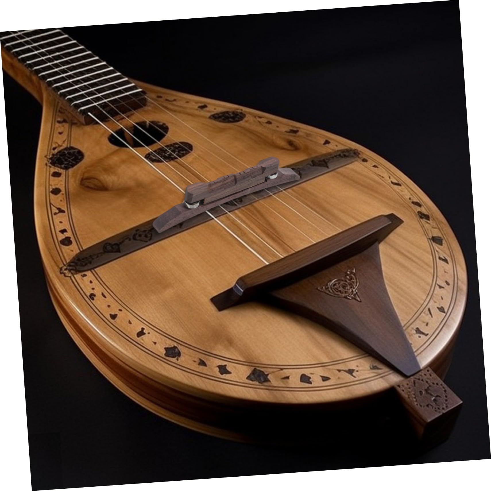 Hemobllo Pont de Mandoline en Bois Rouge de Remplacement Réglage de Tonalité Lisse pour Mandoline Professionnelle et Accessoires de Réparation