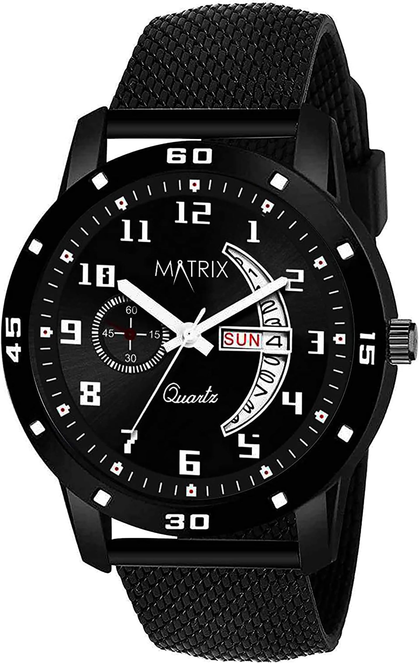 Men Stainless Steel Day & Date Display Analogue Wrist Watch & Boys (Royal Black), Band Color-Blue,Dial Color-Blue
