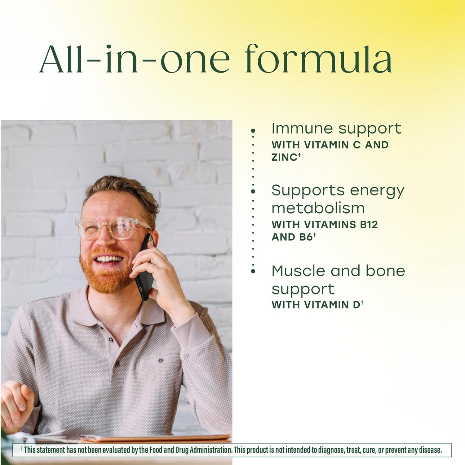 MegaFood Multivitamin for Men 40+ One Daily Mens Multivitamins - Methylated B12, Vitamin D3, B6, C & Zinc, Muscle & Bone Health, Energy Metabolism, Immune Support Supplement, Vegetarian, 90 Tablets - Image 3