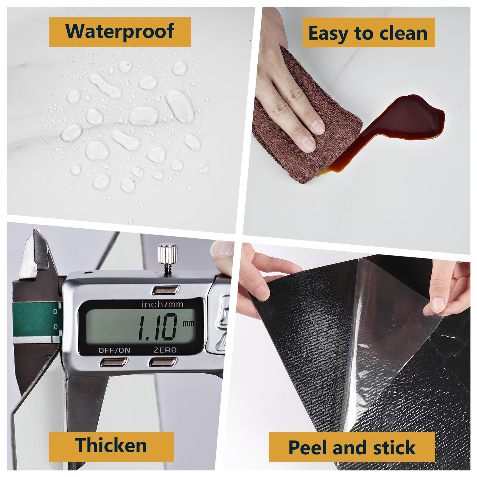 24 piezas de suelo de vinilo autoadhesivo blanco PVC para suelo de azulejos efecto azulejos brillantes para suelo vinilo adhesivo autoadhesivo azulejos baño suelo baldosas blancas para el