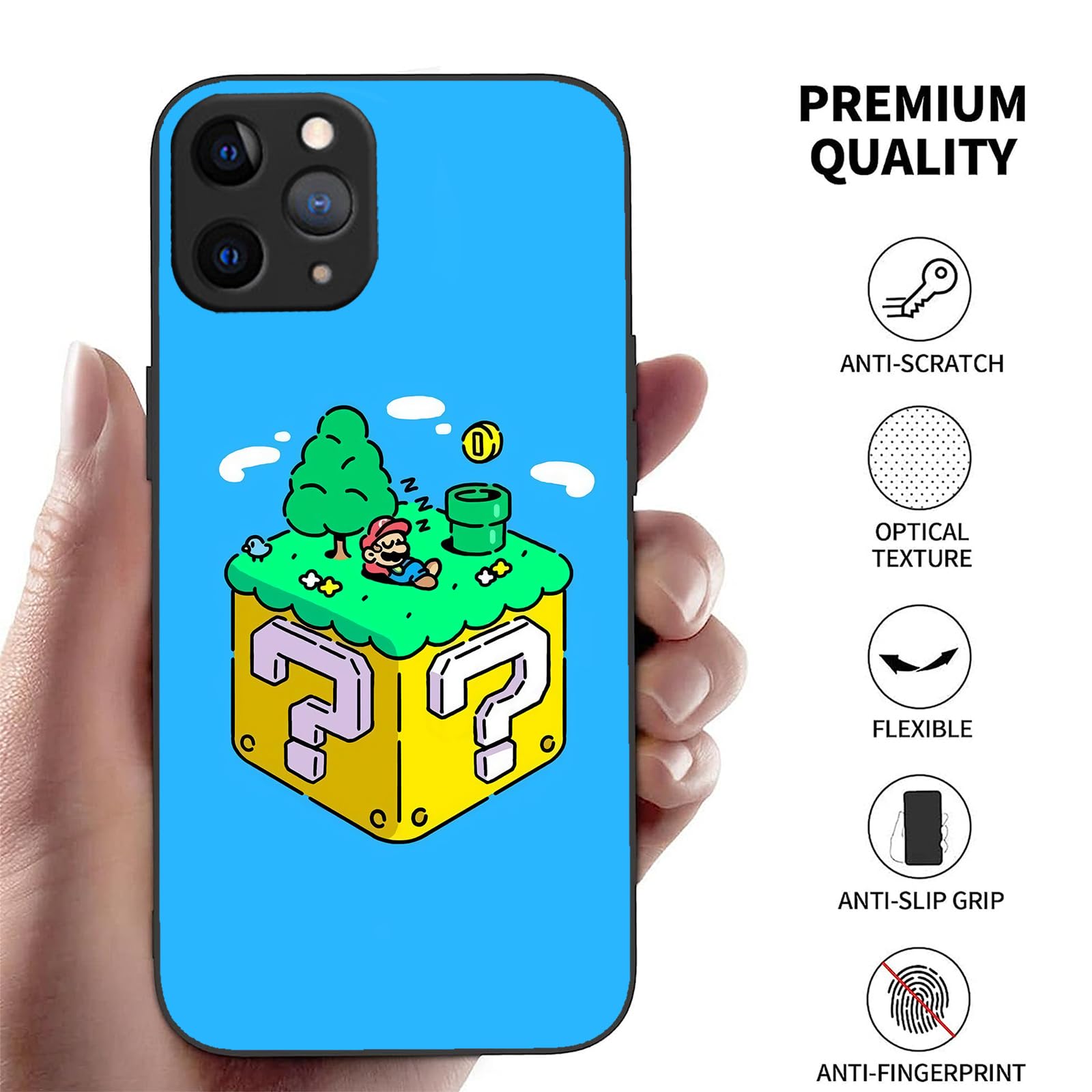 任天堂 - iPhoneケース　マリオブラザーズ かわいいスーパーマリオブラザーズゲームアイはしご電話ケース