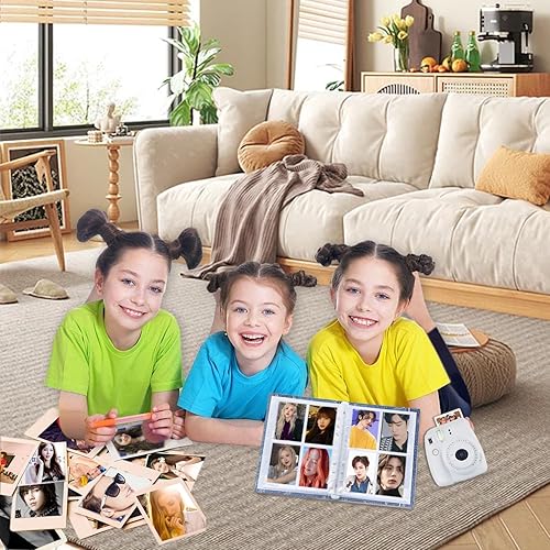 Miniatura 7 de Kpop - Carpeta para tarjetas fotográficas Kpop sin PVC, carpeta A5 Kpop para tarjetas fotográficas, 160 bolsillos, gran capacidad, tamaño A5, 6