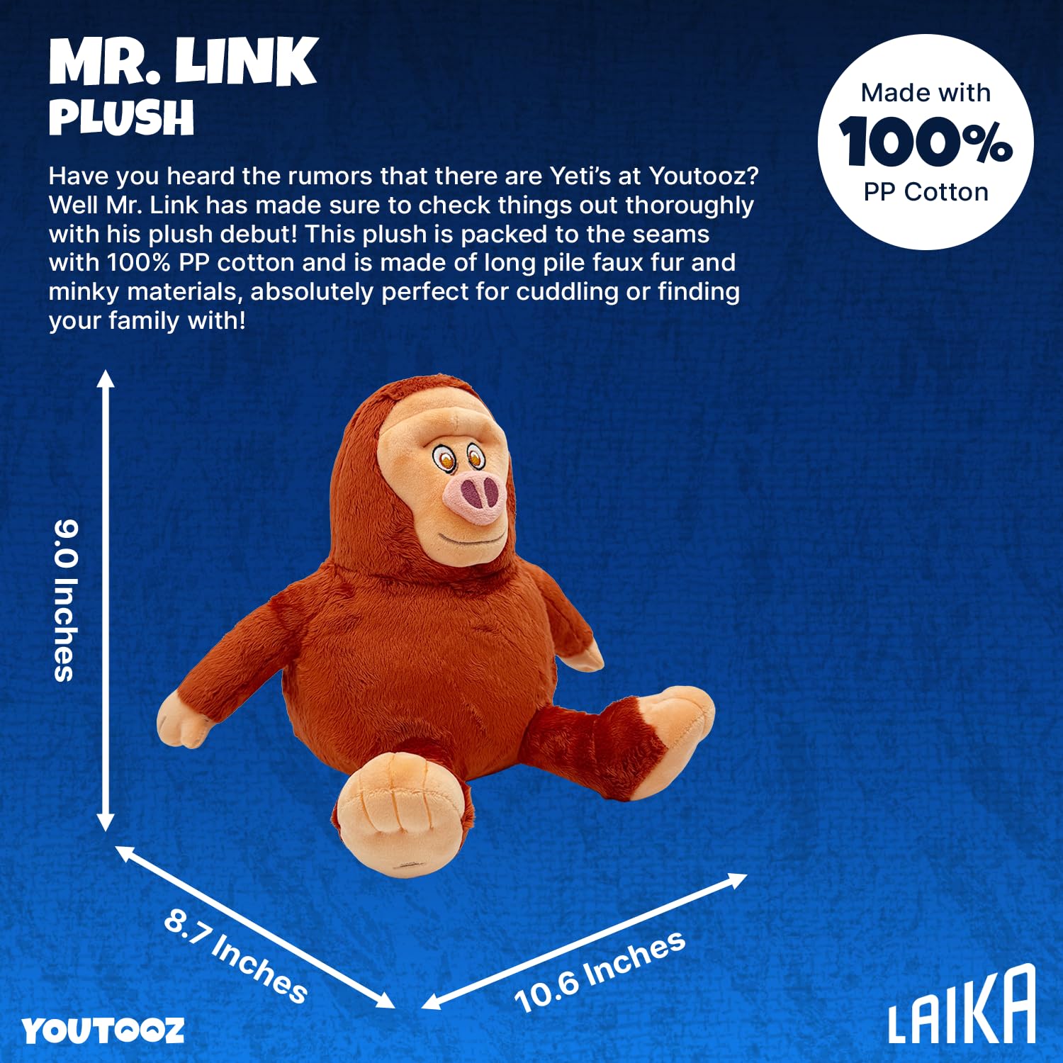 Youtooz Mr. Link - Peluche de 9 pulgadas, personaje de peluche coleccionable, juguete de peluche suave para fanáticos y coleccionistas