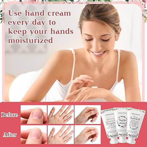 Miniatura 5 de 90 piezas de regalos de equipo de agradecimiento a los empleados a granel, crema de manos inspiradora de tamaño de viaje, loción de manos para