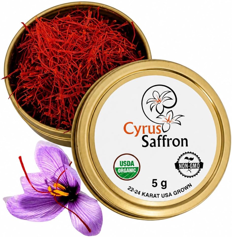 Saffron Threads,100% Stigmas Only (5 Gram Spanish) organically grown