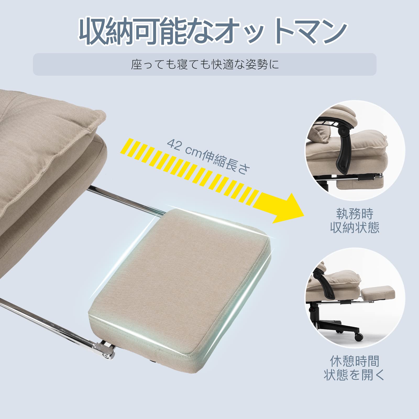 Amazon.co.jp: SKYEゲーミングチェア ファブリック オフィスチェア 肉 