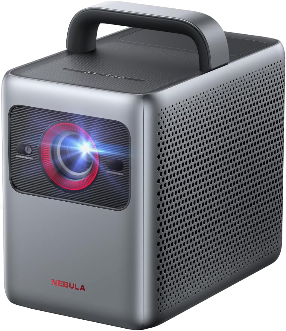 NEBULA Cosmos 4K SE Smart Projector, High-Brightness with Dolby Vision, 200" Screen, 1800 ANSI Lumens, HybridBeam, Enhanced Image Quality, GTV, Portable, for Gaming, Home, and Office Use (Renewed)