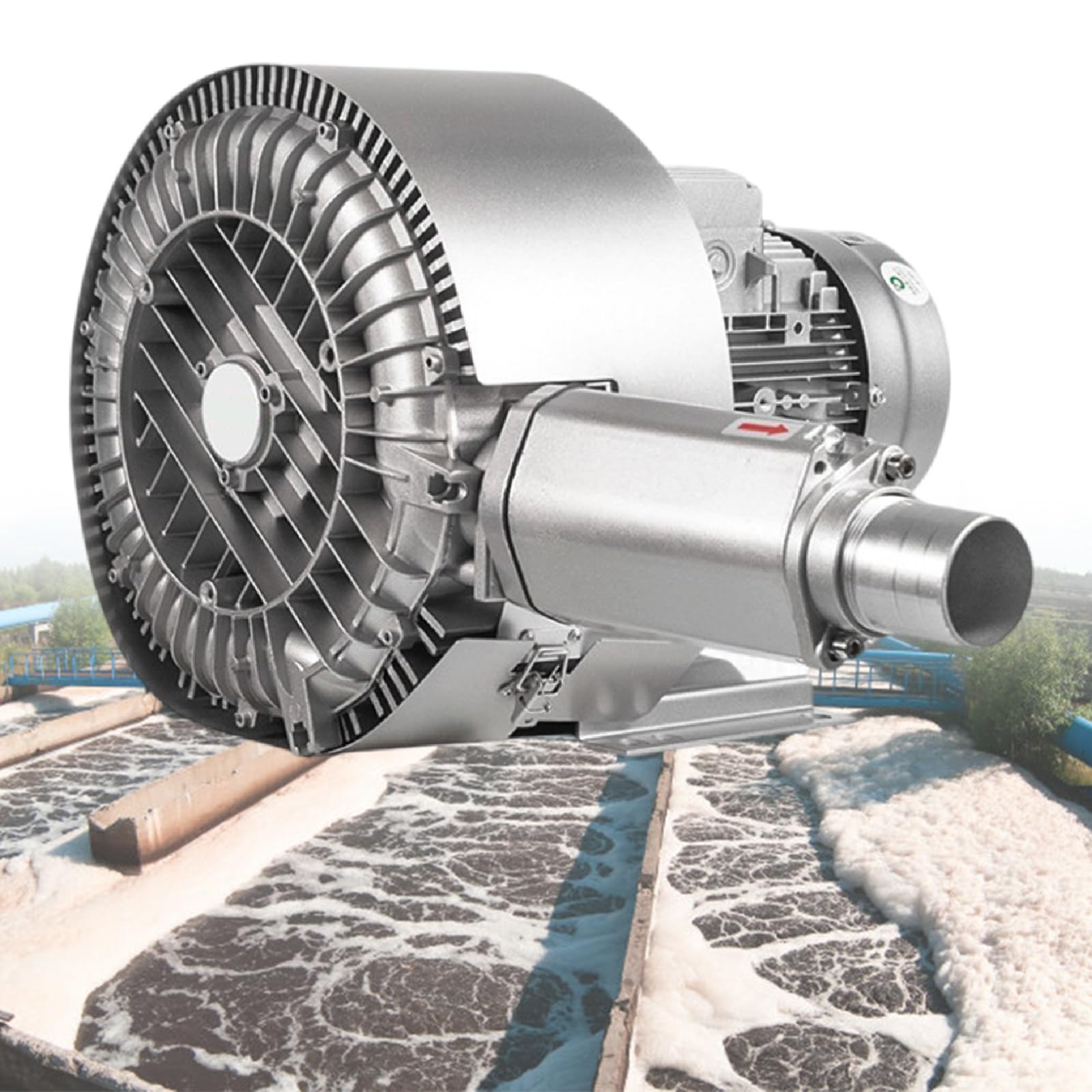 Przemysłowa Sprężarka Regeneracyjna 700/850/1300W - 220/380V | 88/110m³/h | Pompa Próżniowa do Dmuchania Powietrza, Napowietrzania 850W