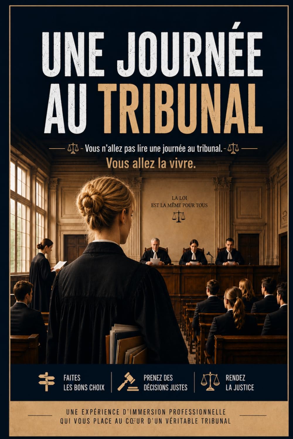 Une journée au tribunal: 30 affaires à juger, une audience dont vous êtes le héros. Livre-jeu interactif où chaque décision compte. (Collection Une Journée)