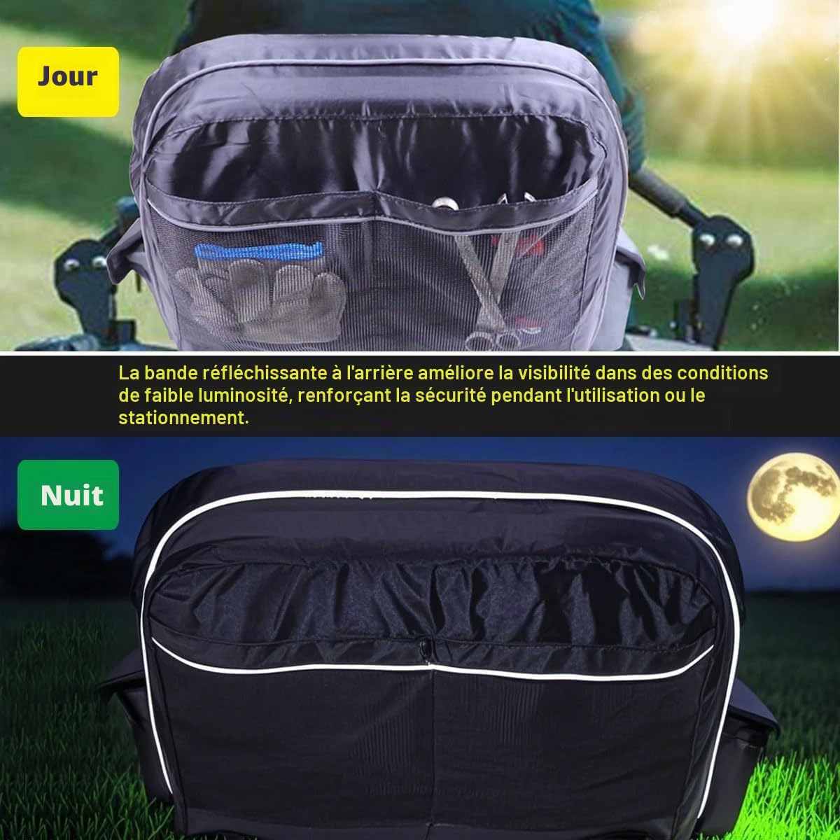 Housse de siège Universelle Compatible avec Craftsman, John Deere, Cub Cadet, Kubota, Tondeuse à Gazon et Tracteur (Gris et Jaune)