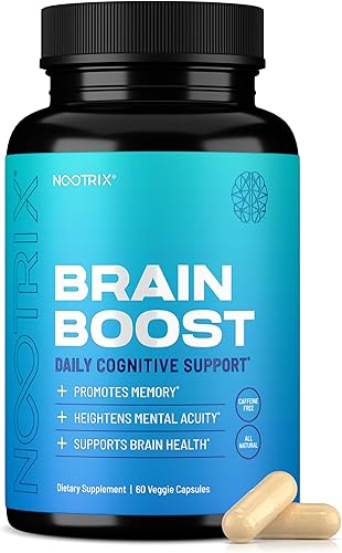 Nootrix Suplemento nootrópico Brain Boost Apoya la memoria, el enfoque mental, la salud cognitiva y la energía Promueve el estado de ánimo