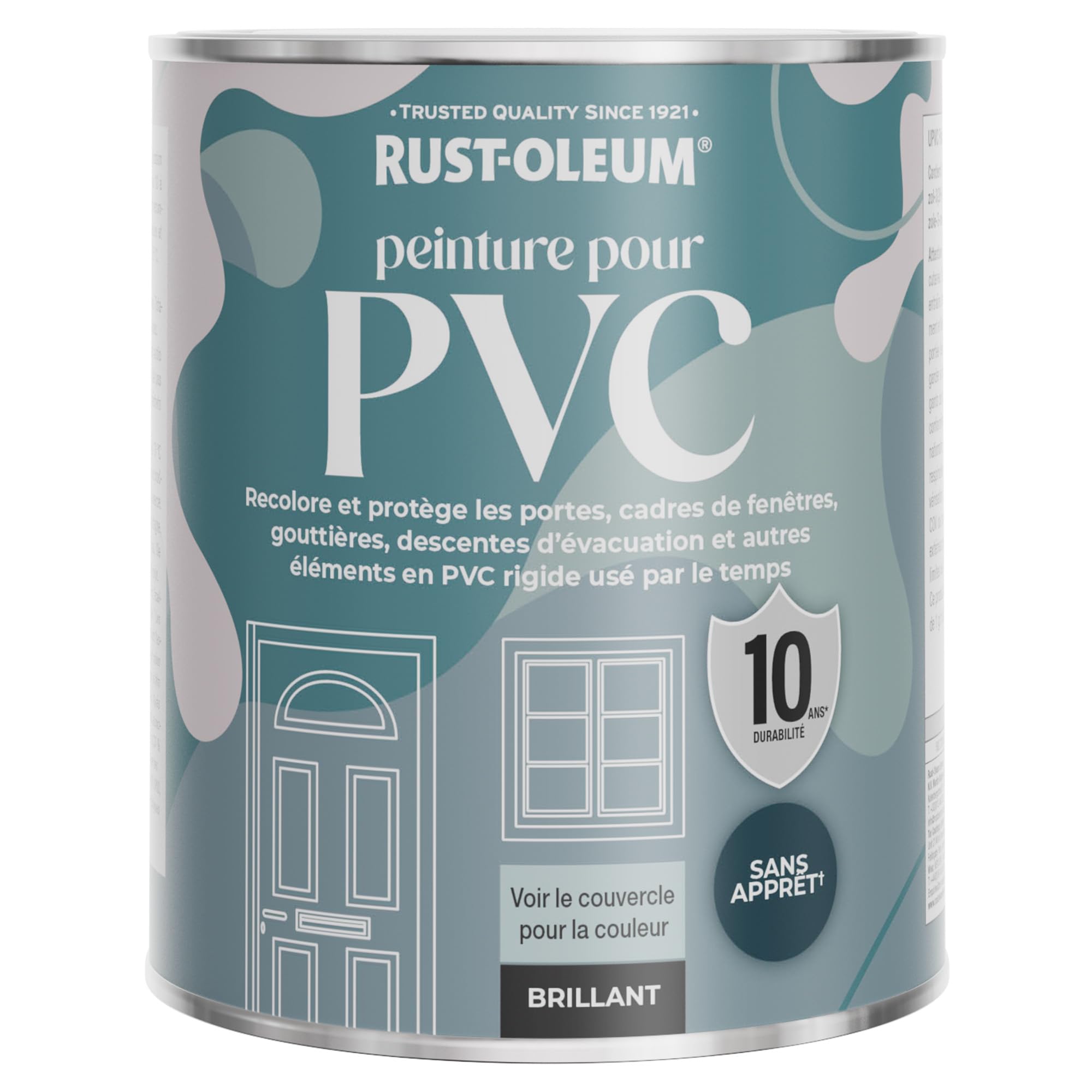 Rust-Oleum Peinture Bleu Marine pour Portes & Fenêtres en PVC, Finition Brillante - Odyssée 750ml