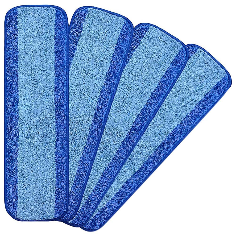 CTRLZS 4Pcs Microfiber Cleaning Pad, Compatible for Mop, Swifter Reusable Pads, Hardwood Floor Replacement Cleaning Head