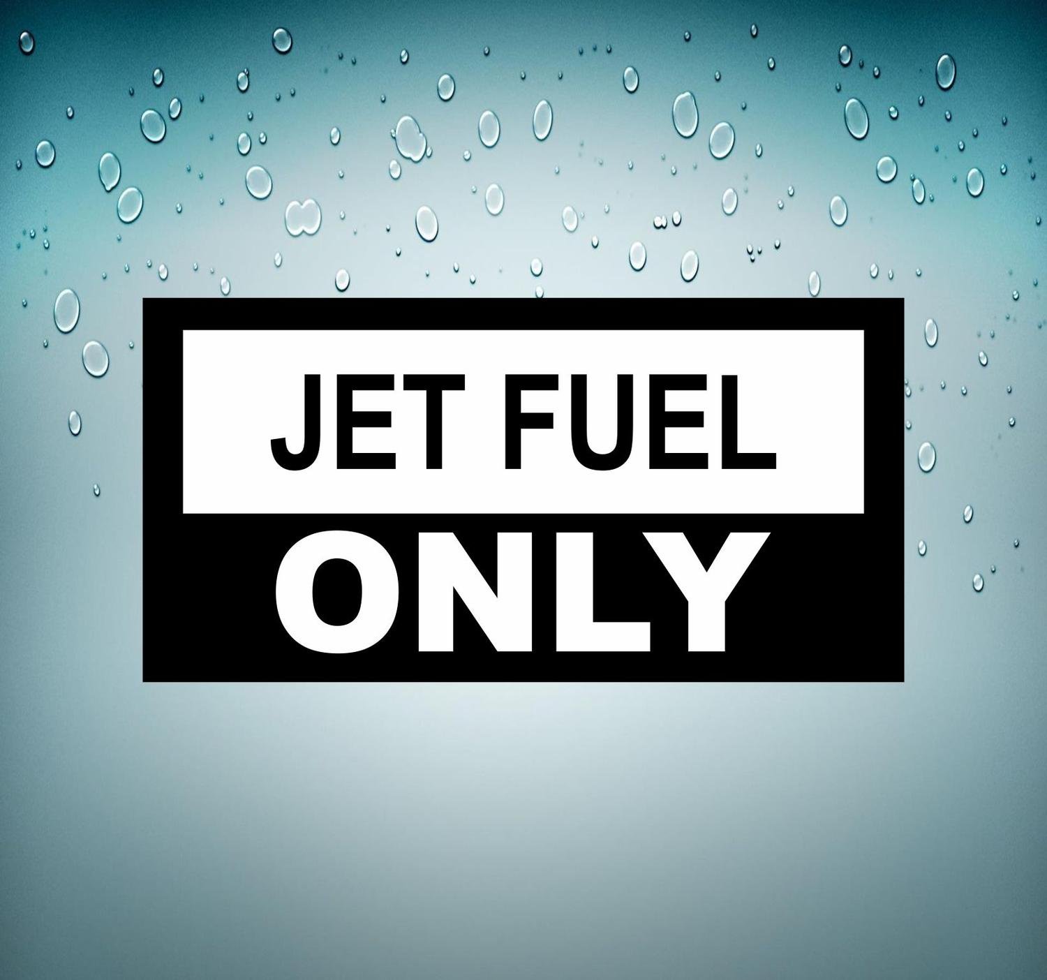Decal Sticker Car Plane Aviation Airport Jet Fuel Only