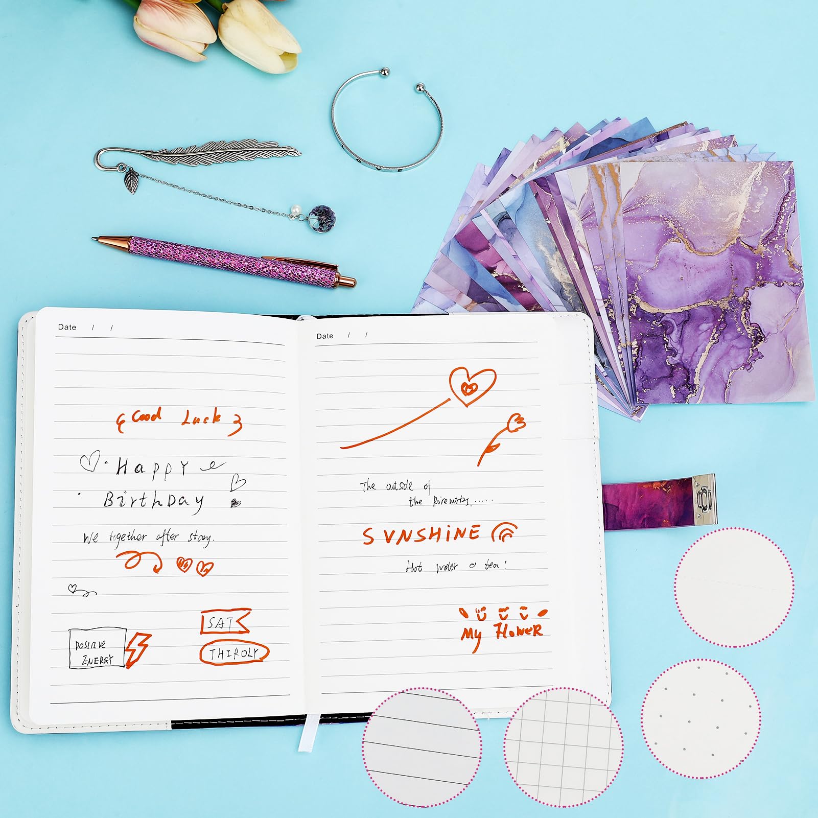 Candcamp Journal intime violet avec cadenas et stylo marque-page Papier Washi | Journal en cuir UV avec serrure pour enfants avec mot de passe pour la rentrée scolaire, anniversaire, festival cadeau Candcamp Journal intime violet avec cadenas et stylo marque-page Papier Washi | Journal en cuir UV avec serrure pour enfants avec mot de passe pour la rentrée scolaire, anniversaire, festival cadeau