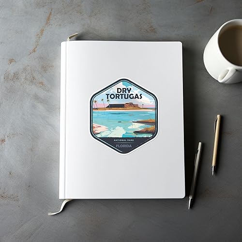 Miniatura 5 de Dry Tortugas National Park Sticker  Calcomanía de vinilo impermeable para parachoques de coche, laptop, botella de agua, pared y ventana, tamaño  3