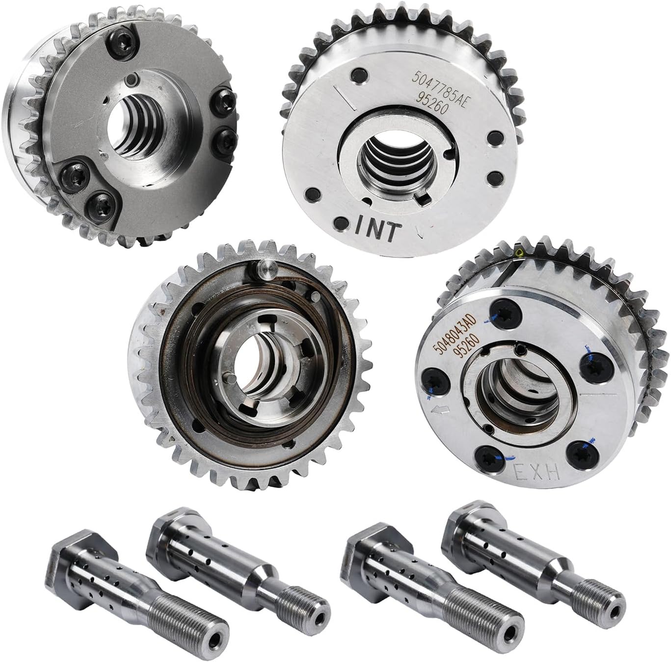 05048043AD Camshaft Sprocket Cam Phaser VVT Gear with Oil Control Valve for 3.6L V6 Grand Cherokee Wrangler Gladiator Durango Pacifica Voyager, for Ram 1500 2500 3500 05048044AC
