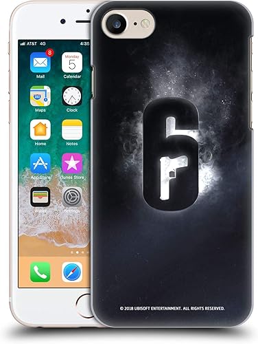 Head Case Designs Funda rígida con licencia oficial de Tom Clancy's Rainbow Six Siege Glow Logos compatible con Apple iPhone 78SE 2020 y 2022