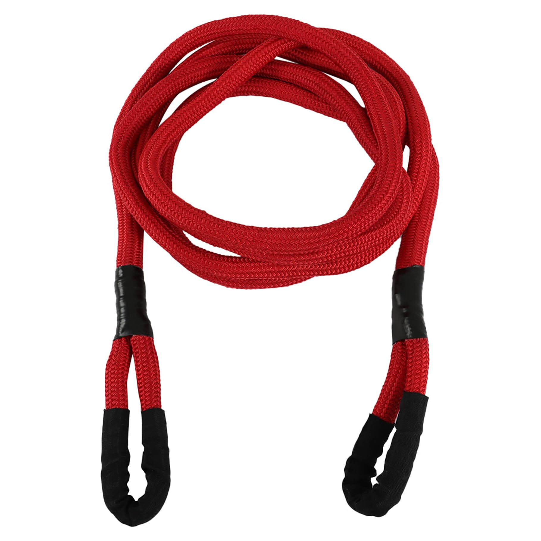 TJHSM Red Kinetic Energy Truck Tow Recovery Rope 7/8 Inch x 21 Foot 21,970lbs Heavy Duty Nylon Double Braided Kinetic Energy Rope Replacement for Truck Off-Road Vehicle ATV UTV