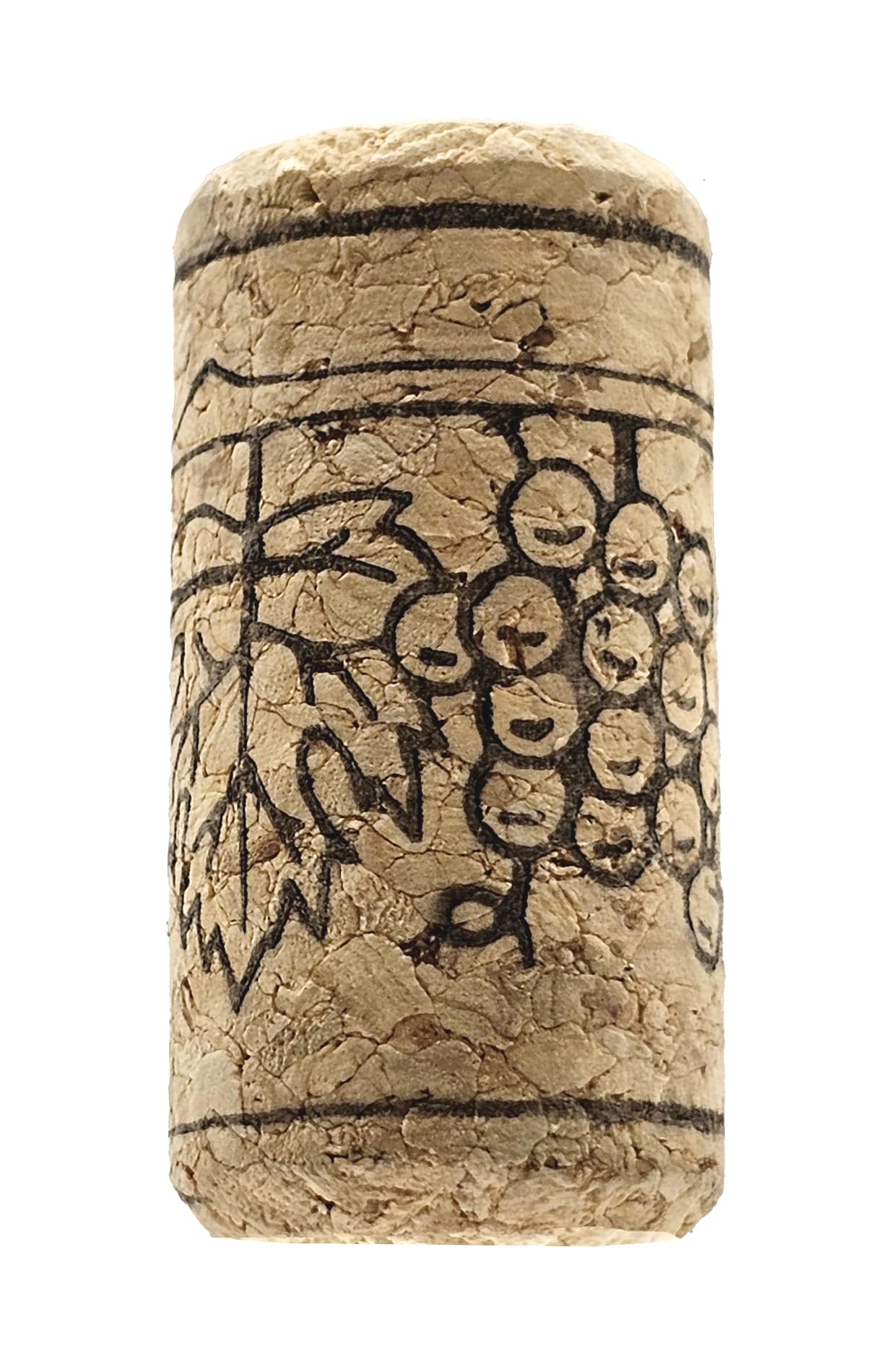 8 x 1 3/4 corchos de vino rectos de primera calidad 44 x 22 mm 100/bolsa