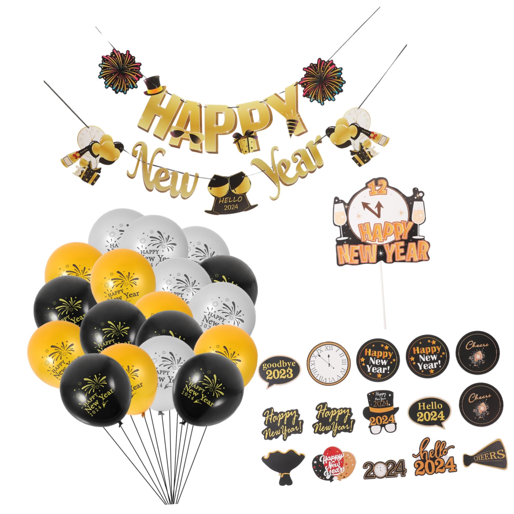 Amazon.co.jp: GARVALON 1セット 年パーティー装飾 ー の 各 のケーキ