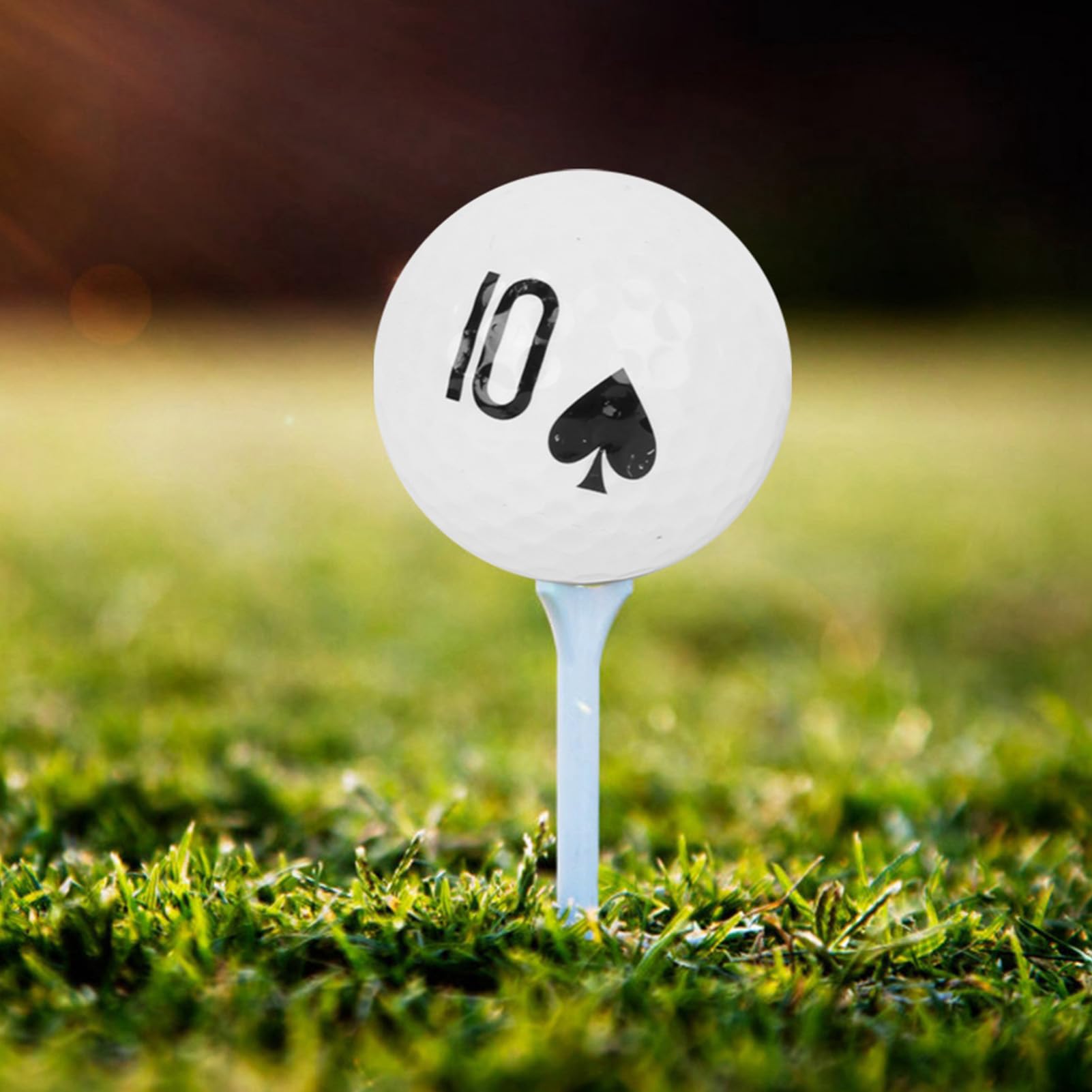 Restokki Golf Double - Layer Poker Game Balls High Elasticity Long Distance Accessory for Golf Enthusiasts