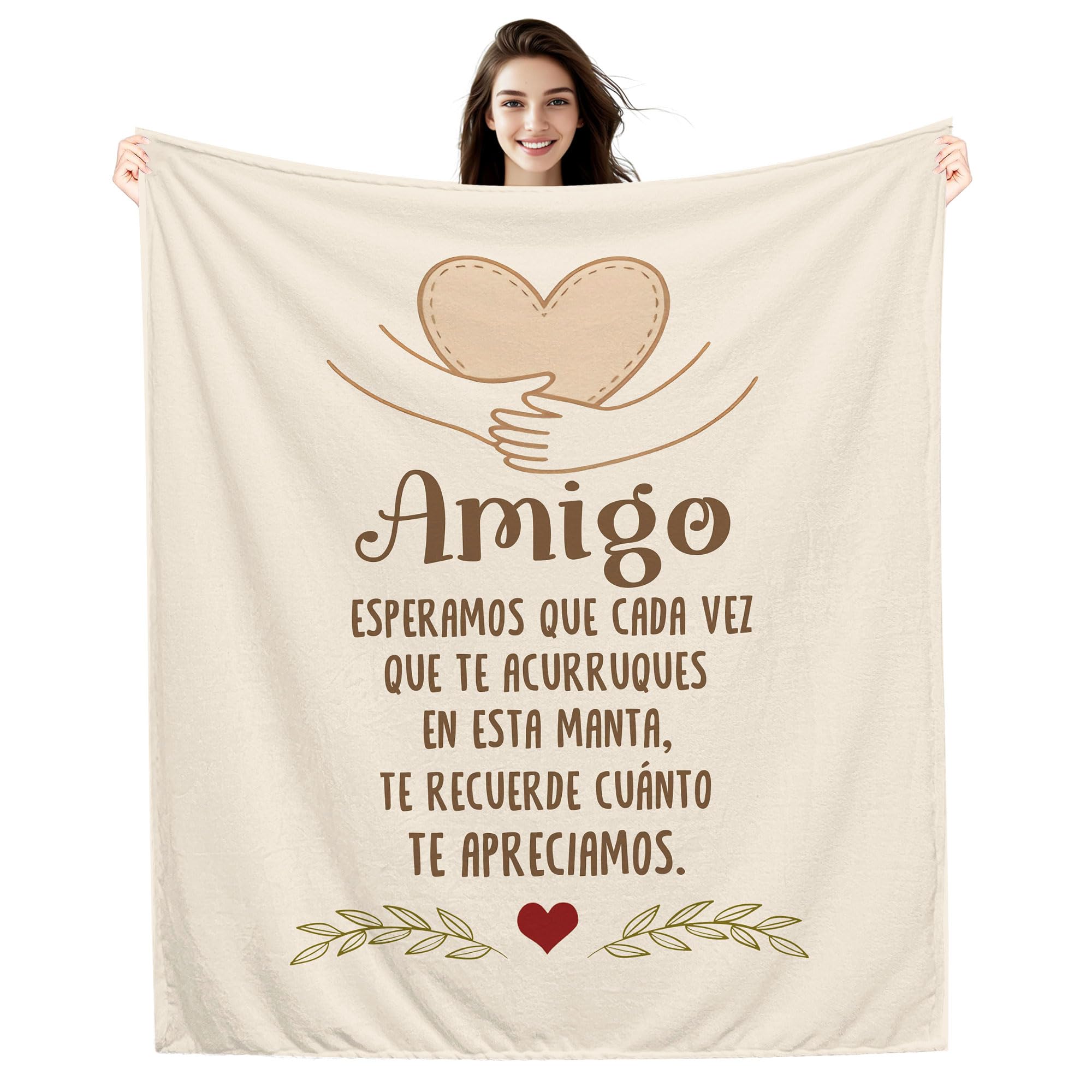 Amorea Amigo Esperamos Que Cada Vez Que te acurruques en Esta Manta te recuerde cuánto te Apreciamos Manta para Amigo Hombre Niño Recordatorio Regalo de cumpleaños Regalo de Amistad
