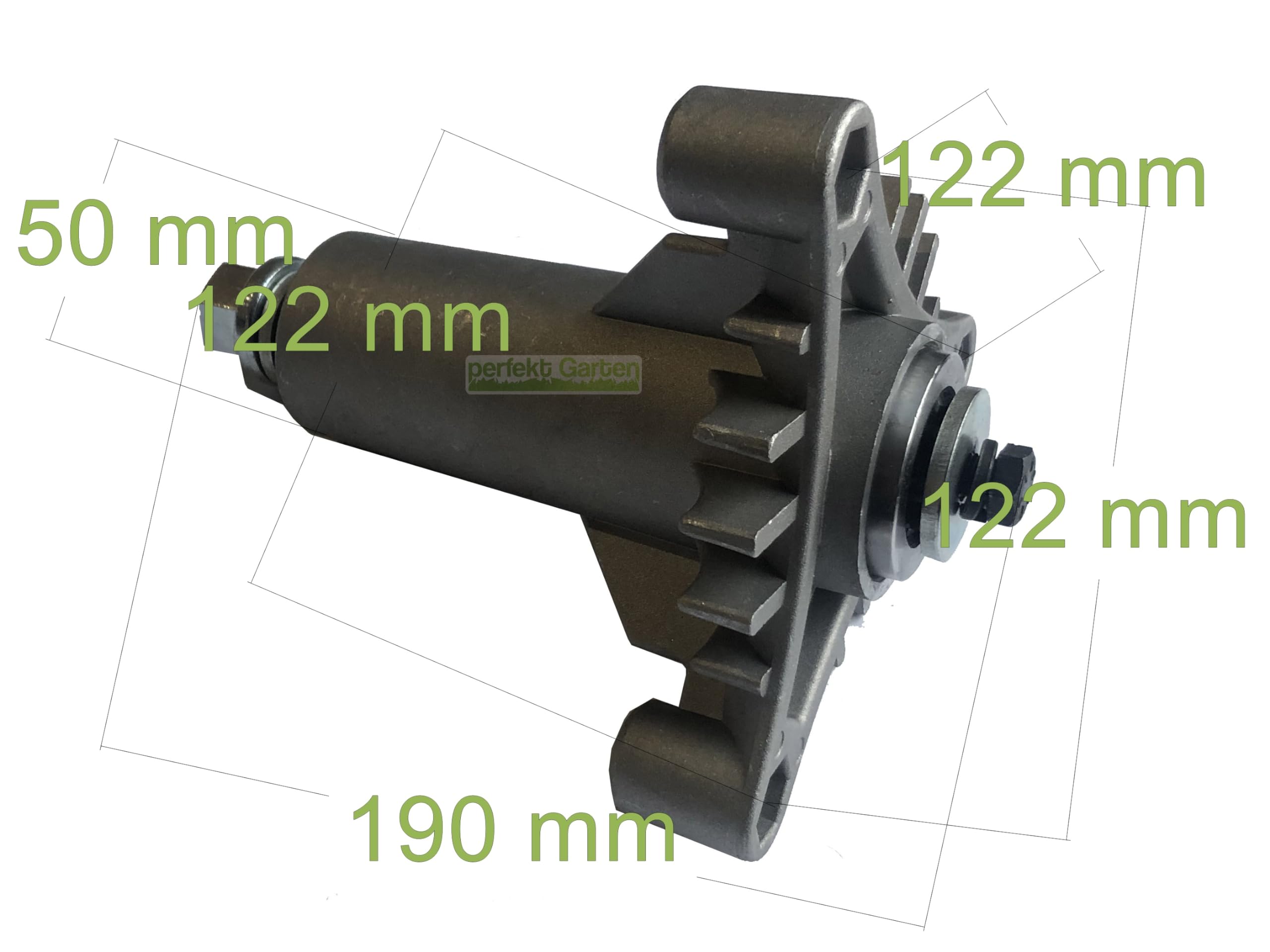 perfektGarten Messerspindel kompatibel mit AYP Electrolux Gardol Husqvarna Partner Roper 532165579 165579